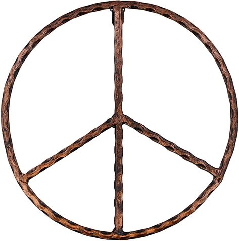 Old River Outdoors Metal Peace Sign Wall Decor Art - 30cm Rustic Hippie Plaque: Amazon.ca: Home & Kitchen Diy Hippie Decor, Boho Bathroom Decor, Hippie Homes, Piece Sign, Hippie Home Decor, Shabby Chic Bedroom, Sign Wall Decor, Cool Wall Art, Hippie Decor