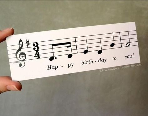 Birthday Bookmarks, Happy Birthday Music, Student Rewards, Note Card Gifts, Anniversaire Diy, Happy Song, Happy Birthday Song, Music Birthday, Music Student