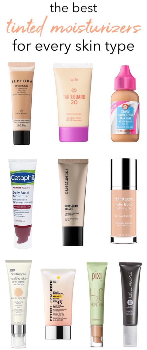 Best Moisturizer For Makeup, Spf Moisturizer For Oily Skin, Best Tinted Moisturizer For Combination Skin, Drugstore Tinted Moisturizer With Spf, Good Spf For Oily Skin, Best Spf For Dry Skin, Good Tinted Moisturizer, Foundation For Oily Skin Acne, Acne Safe Tinted Moisturizer