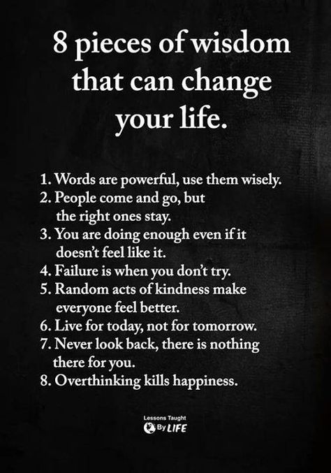 ❝ 8 pieces of wisdom… | www.facebook.com/iQuotation/photos/a… | Flickr Tenk Positivt, Lessons Taught By Life, Now Quotes, Inspirerende Ord, Motiverende Quotes, Life Quotes Love, Lesson Quotes, Core Values, Quotable Quotes