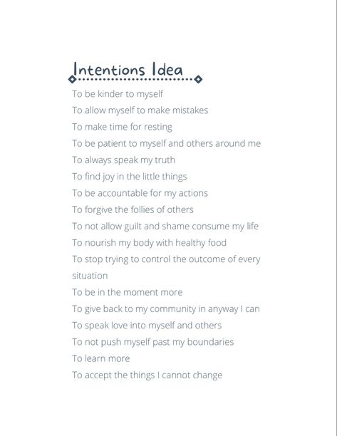 Spiritual healing. Shadow work. Journaling. Healing. Therapy. motivation Intentions To Set For The Day, Intentions In A Relationship, Setting Intentions Journal, Setting Morning Intentions, Intentions For Journaling, Journal Prompts Intentions, Todays Intentions Examples, Intention Of The Week, Setting Intentions New Month