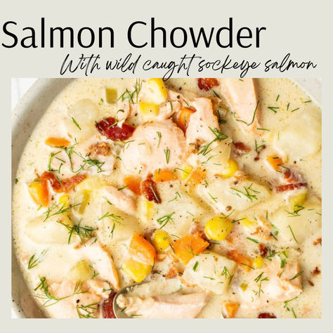 This salmon chowder is bursting with flavor from wholesome ingredients. Not only does this recipe taste incredible, but it also provides the protein and vegetables to keep you satisfied.
It's easy to make and delicious, using readily available ingredients in just one pot (Hallelujah)! Salmon Soup Recipes, Salmon Corn Chowder, Salmon Chowder Crockpot, Smoked Salmon Chowder Recipe, Keto Salmon Recipes, Slow Cooker Salmon Soup, Sockeye Salmon Recipe, Salmon Chowder Soup, Simple Salmon Chowder