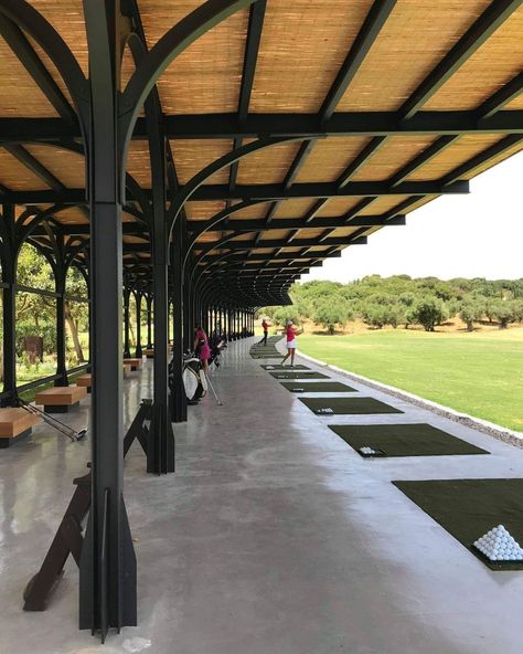 Costa Navarino Golf on Instagram: “Ready when you are. Until then #StaySafe  #CostaNavarinoGolf  #CostaNavarino #drivingrange #thedunescourse #messinia #greece” Golf Driving Range Design, Messinia Greece, Driving Range Golf, Costa Navarino, Golf Driving Range, Golf Hotel, Golf Range, Hotel Interior Design, Driving Range