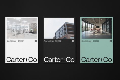 Carter+Co - Mast Real Estates Design, Real Estate Branding, Real Estate Agency, Creative Posters, Design System, Commercial Real Estate, Corporate Design, Shades Of Black, Identity Design