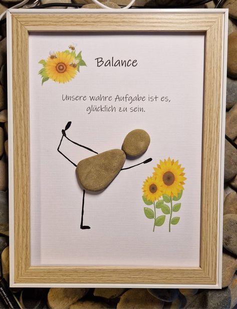 Balance Yoga, Pebble Art, Stone Art, Stone Painting, Diy And Crafts, Stone, Pins, Art