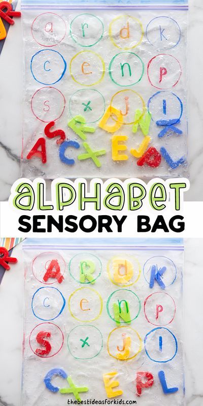 Letters Sensory Activities, Sensory Bags For Kindergarten, Letter Matching Activities Preschool, Sensory Letter Activities, Letter Exploration, Bag Crafts For Kids, Letter Activities For Preschool, Uppercase Letter Matching, 10 Commandments Craft