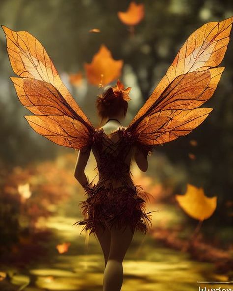 Fall Fairies, Autumn Fairy Art, Fall Fairy Aesthetic, Orange Fairy, Pumpkin Fairy, Autumn Fae, Autumn Fairy Aesthetic, Fey Aesthetic, Fall Fairy