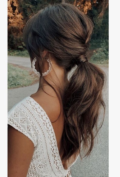 Braided Low Ponytail, Ponytail Bridal Hair, Low Ponytails, Bridesmaid Hair Inspo, Hairstyle Ponytail, Wedding Ponytail, Bridemaids Hairstyles, Low Ponytail Hairstyles, Hairstyles Homecoming