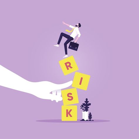 Vector businessman standing on shaky ris... | Premium Vector #Freepik #vector #risk #business-risk #risk-assessment #risk-management Risk Management Illustration, Risk Management Infographic, Risk Illustration, Powerpoint Images, Finance Illustration, Business Risk, Happy Gandhi Jayanti, Gandhi Jayanti, Risk Assessment