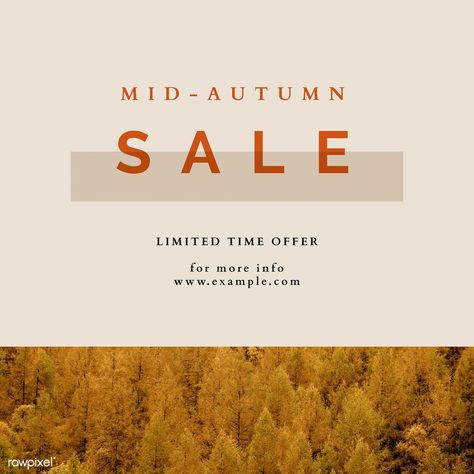 Autumn color tone social media blog template vector | premium image by rawpixel.com / NingZk V. Fall Sale Graphic, Sale Ad Design, Fall Email Design, Sale Banner Design, Social Media Blog, Website Banner Design, Email Marketing Design Inspiration, Email Template Design, Fashion Poster Design