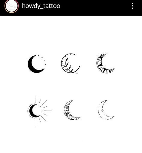 Circle Tattoo Design, Tattoos Dainty, Deer Tattoo Designs, Tattoo Samples, Small Moon Tattoos, Full Moon Tattoo, Tattoo Mini, Moon Tattoos, Circle Tattoo