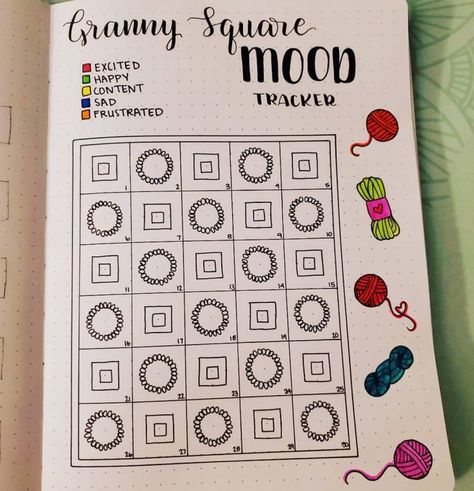 17 Creative Mood Trackers for Your Bullet Journal - Beautiful Dawn Crochet Tracker, Journal Mood Tracker Ideas, Mood Tracker Ideas, Bullet Journal Essentials, Bullet Journal Mood Tracker, Journal Mood Tracker, Tracker Bullet Journal, Year In Pixels, Beautiful Dawn