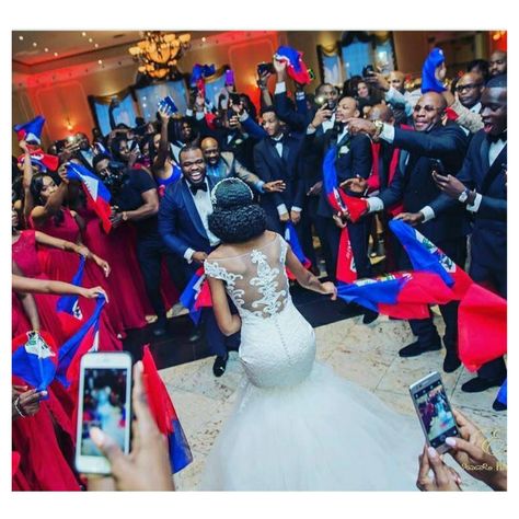 Haitian Wedding Ideas Culture, Nubian Wedding, Haiti Wedding, Haitian Wedding, Wedding Nuptials, Wedding Dance Music, Wedding Flags, Haitian Culture, Reception Look