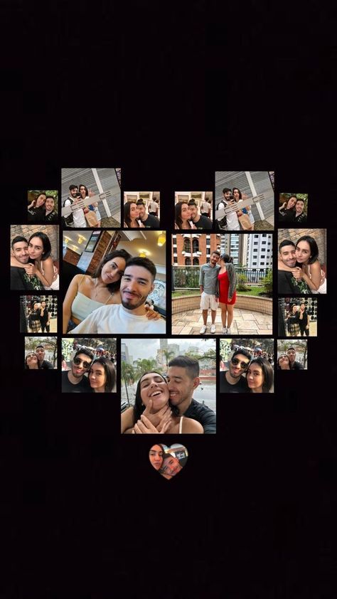 Heart Template For Photos, Couple Editing Pic, Birthday Collage Ideas For Boyfriend, Template For Couple Photo, Story Idea For Bf Birthday, Wallpaper Ideas For Boyfriend, Couple Picture Collage Ideas, Bday Collage Template, Couple Photo Collage Ideas Instagram