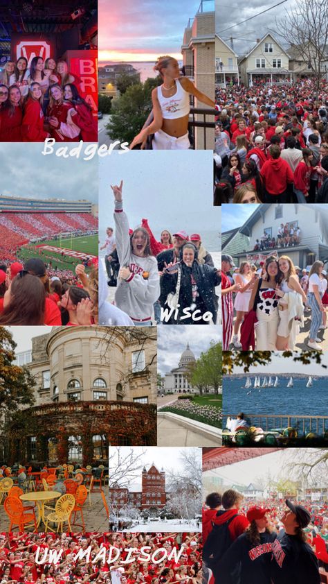 University of Wisconsin, Madison, UW Madison, badger game day, badgers, UW Madison aesthetic, frat parties, college asethetic, big ten schools, big ten aesthetic, football, big ten football Madison Aesthetic, Good Vibes Wallpaper, Wisconsin Badgers Football, Wisconsin Madison, University Of Wisconsin Madison, Aesthetic Football, College Vision Board, Usa University, Tulane University