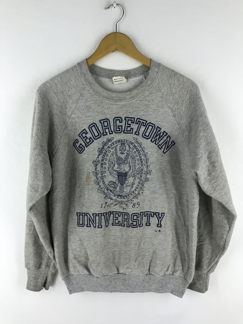 Vintage 🔥FINAL DROP🔥Vintage 80s Georgetown University | Grailed Harvard Logo, University Crewneck, Georgetown University, Grey Jumper, University Sweatshirts, Harvard University, Vintage Sweatshirt, Diet Recipes, Vintage Men