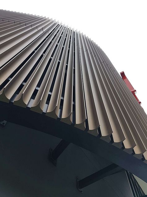 Gallery of Façade System– Aluminium Blades - 6 Facade Louvers, Louvers Facade, Aluminum Facade, Facade System, Detail Arsitektur, Retail Facade, Facade Panel, Aluminium Cladding, Metal Facade