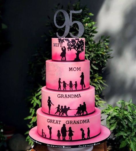 95th Birthday Cake Ideas, Grandma Cake Ideas, 81st Birthday Cake, Granny Cakes, 70th Birthday Cake Mum, Birthday Cake Grandma, 80th Birthday Cake For Grandma, 85th Birthday Cake, Birthday Cake For Mum