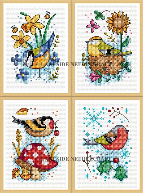 Durene Jones, Counted Cross Stitch Patterns Free, Cross Stitch Pattern Maker, Stitch Cards, Hand Embroidery Patterns Free, Xstitch Patterns, Pattern Maker, Pola Kristik, Cross Stitch Bird