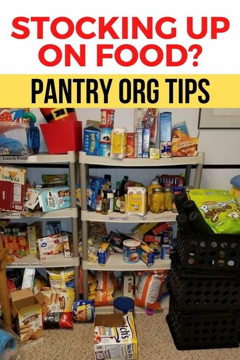 Pantry Organization Dollar Store, Pantry Organization Ideas Shelves, Deep Pantry Organization, Milk Crate Storage, Plastic Milk Crates, Diy Pantry Organization, Small Pantry Organization, Pantry Organization Ideas, Clutter Free Kitchen