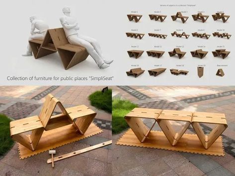 15 Ejemplos de mobiliario urbano e industrial que asombran | OVACEN Modular Industrial Design, Modular Street Furniture, Modular Furniture Design, Streetscape Design, Urban Furniture Design, Cheap Patio Furniture, Atelier Design, Module Design, La Rive