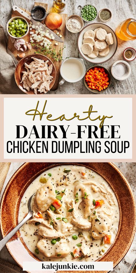 Gluten Free Chicken Dumpling Soup, Dairy Free Chicken And Dumpling Soup, Dairy Free Meal Ideas For Dinner, Non Dairy Chicken And Dumplings, Crock Pot Soup Dairy Free, Best Soup Recipes Ever Dairy Free, Dairy Free Chicken Dumpling Soup, Crockpot Soup Recipes Non Dairy, Dairy Free Winter Recipes