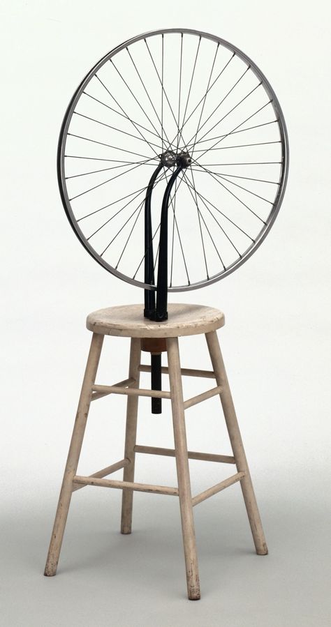 Marcel Duchamp. Bicycle Wheel. New York, 1951 (third version, after lost original of 1913) Marcel Duchamp Art, John Heartfield, Dada Movement, Kurt Schwitters, Metal Flower Wall Art, Helen Frankenthaler, Marcel Duchamp, Bicycle Wheel, Metal Tree Wall Art