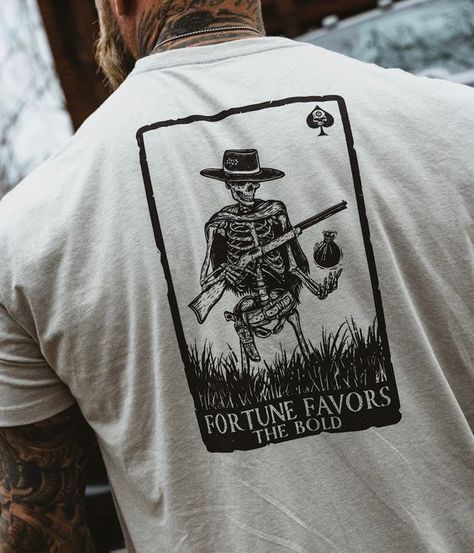 Fortune Favors The Bold T shirt #tshirt t-shirt #t_shirt t shirts #tshirts t-shirts #t_shirts T shirt design #tshirtdesign T-shirt designs #t_shirtdesign T shirts designs #tshirtsdesigns 2.120 Cool Mens T Shirts, Art T Shirts Design, Men’s Tshirts, Mens Tshirt Designs, T Shirt Inspiration, Mens Graphic Tees Prints, Aesthetic Clothes Men, Design Dragon, Fortune Favors The Bold