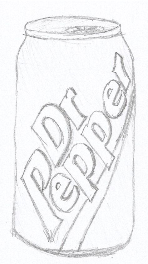 Sketch | Dr. Pepper Easy Graffiti, Easy Graffiti Drawings, Zestaw Ikon, Cute Easy Doodles, Art Sketches Doodles, Seni Dan Kraf, صفحات التلوين, Meaningful Drawings, Cool Pencil Drawings