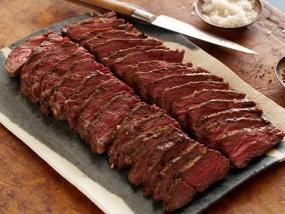 Marinated Grilled Hanger Steak Grilled Pork Steaks, Anne Burrell, Grilling Recipes Sides, Hanger Steak, Grilled Steak Recipes, Steak Tacos, Healthy Grilling Recipes, Pork Steak, George Foreman