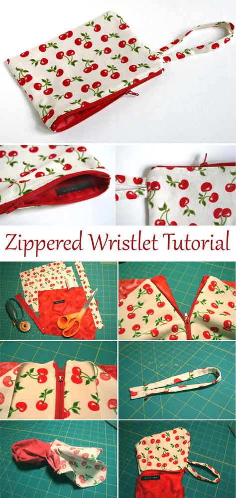 Sew Zipper Pouch Free Pattern, Easy Sew Zipper Pouch, Free Wristlet Patterns To Sew, Wristlet Bag Pattern, 2 Zipper Pouch Tutorial, Diy Wristlet Wallet, Free Wristlet Sewing Pattern, Wristlet Patterns Free, Small Zipper Pouch Tutorial