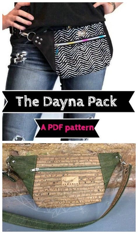 Sewing pattern for a waist bag. This fanny pack sewing pattern works with a wide range of fabrics and materials. You can sew a bum bag or waist bag with this pattern that is strong and stylish. It's a fun waist bag to DIY for travel and at work. #SewABag #BagSewingPattern #SewAWaistBag #WaistBagSewingPattern #SewAFannyPack #FannyPackSewingPattern Fanny Pack Pattern Free, Hip Bag Pattern Free, Fanny Pack Sewing Pattern, Waist Bag Pattern, Bum Bag Pattern, Hip Bag Pattern, Fanny Pack Pattern, Bag Sewing Pattern, Bags Pattern