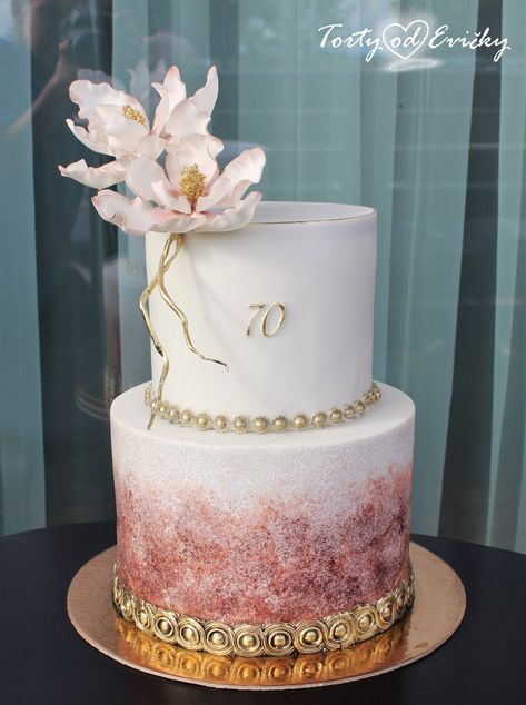 Cake 60th Birthday For Ladies, Two Tier 60th Birthday Cake, 70 Years Old Birthday Cake Ideas Woman, 75 And Fabulous Birthday Cake, 70th Birthday Dessert Table, Cake Designs 70th Birthday, Birthday Cake For 60th Birthday Woman, 70tg Birthday Cake, Womens 70th Birthday Cakes