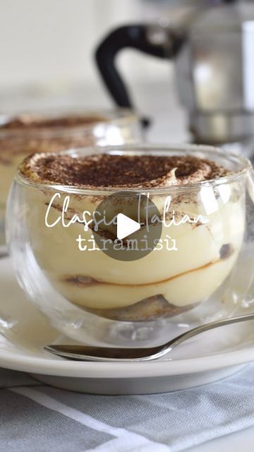 Manuela Mazzocco on Instagram: "✨ Italian Tiramisu’✨
As promised, here is the full video recipe for the most iconic and irresistible Italian dessert made with layers of rich and silky mascarpone cream and espresso-soaked savoiardi cookies, all in the same drool-worthy spoonful ❤️ Happy Valentine’s Day 😘
Note: you can simply use gluten free cookies to make this tiramisu  #glutenfree 🙌🏻
INGREDIENTS
* 4 egg yolks
* 2/3 cup (130gr) sugar
* 1/2 teaspoon vanilla extract
* 16 oz (450gr) mascarpone cheese
* 1/2 cup (120 ml) heavy whipping cream
* about 12 savoiardi cookies (or 24 ladyfingers)
* about 1 cup (235 ml) espresso or coffee, cooled to room temperature
* 1 tablespoon unsweetened cocoa powder, for dusting
DIRECTIONS: link in profile, or comment “recipe” and I’ll send it to you 😘
#tiram Tira Misu Recipe, Tiramisu Creme Brulee, Tiramisu Recipe Videos, Tiramisu Video, Authentic Tiramisu Recipe, Tiramisu Cream, Best Tiramisu Recipe, Tiramisu Cookies, Tiramisu Cups