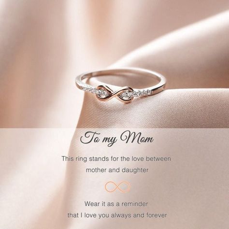 Mom And Daughter Rings, Friendship Knot, Ring For Mom, Daughter Ring, Cute Promise Rings, Mothers Day Rings, Mom Daughter Gifts, Love Knot Ring, Pretty Jewelry Necklaces