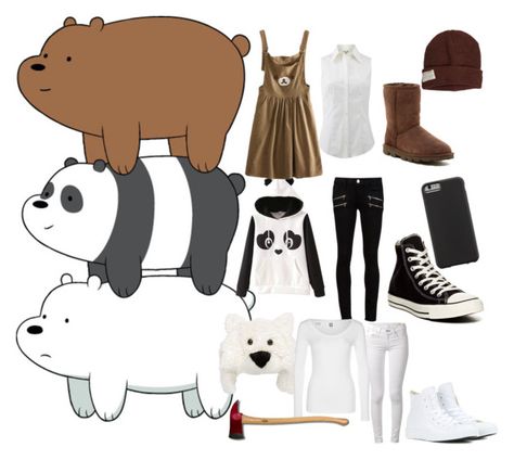 "We Bare Bears" by zozo-chan ❤ liked on Polyvore featuring moda, San Diego Hat Co., Paige Denim, Michael Kors, UGG Australia, Converse, G-Star, rag & bone, Krochet Kids e Case-Mate We Bare Bears Costume, We Were Bears, San Diego Hat, Bear Costume, Sleepover Activities, Bear Outfits, We Bare Bears, Bare Bears, Paige Denim