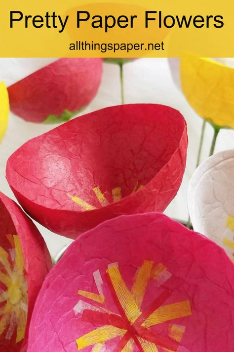 Papier Mache Flowers, Paper Mache Flowers Diy, Paper Mache Projects For Kids, Paper Mache Projects Ideas, Edible Paper Flowers, Paper Mache Flowers, Recycled Paper Art, Calendar Planning, Paper Mache Projects