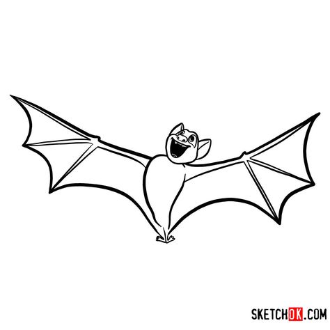 How to draw Bat Dracula | Hotel Transylvania - Step by step drawing tutorials Hotel Transylvania Bats, Hotel Transylvania Tattoo Ideas, Hotel Transylvania Tattoo, Hotel Transylvania Drawing, Hotel Transylvania Characters, Movie Drawings, Dracula Tattoo, Dracula Hotel Transylvania, Bat Drawing