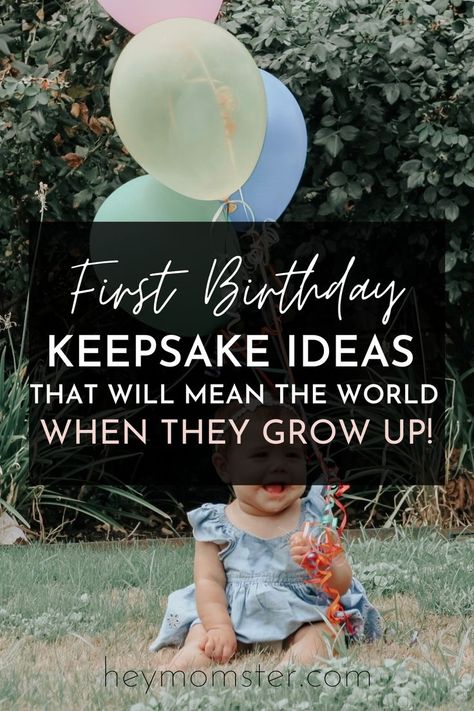 First Birthday Activities, First Birthday Keepsake, First Birthday Ideas, Simple First Birthday, Baby's 1st Birthday, Keepsake Ideas, 1 Year Birthday, Birthday Traditions, One Year Birthday