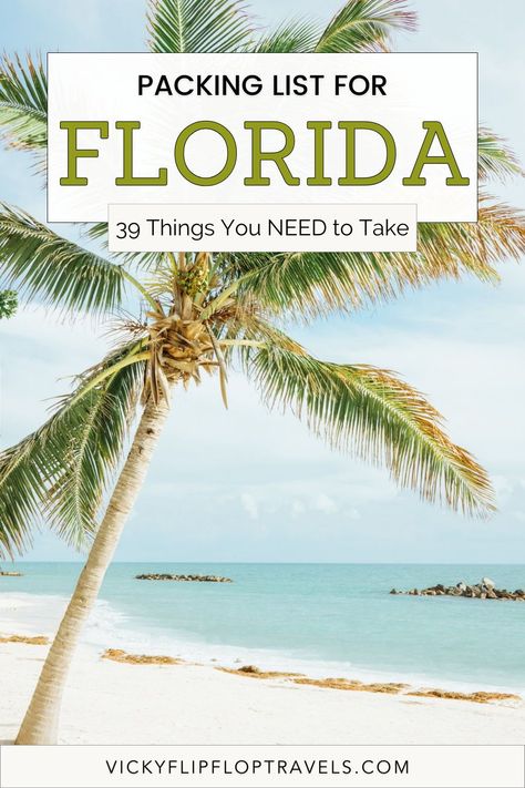 Looking for the ultimate packing list for Florida? If you’re worrying about what to pack for Florida, the hunt is over! Let me take you through everything you need to take on your trip. What To Pack For Florida, Pack For Florida, Packing List For Florida, Florida Holiday, Ultimate Packing List, Orlando Theme Parks, Everglades Florida, Florida Trip, Vacation Tips