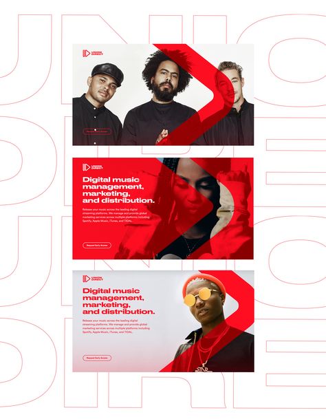 Event Social Media Design, Behance Banner Design, Music Banner Design, Banner Ideas Design, Marketing Banner Design, Music Graphic Design, Red Branding, Music Banner, Events Branding