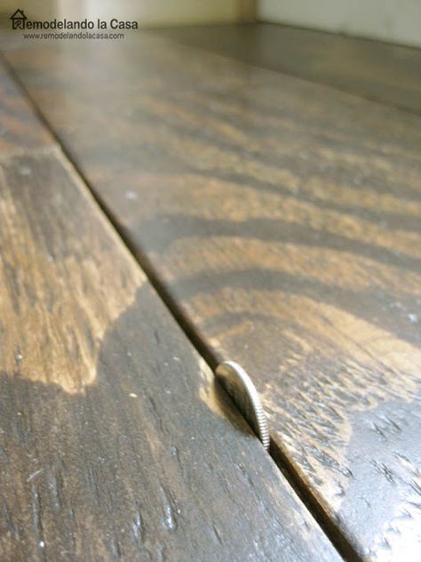 DIY - Plywood Floors - Remodelando la Casa Plywood Flooring Diy, Plywood Plank Flooring, Painted Plywood Floors, Cheap Hardwood Floors, Plywood Floors, Diy Wood Floors, Plywood Floor, Plywood Flooring, Wide Plank Flooring