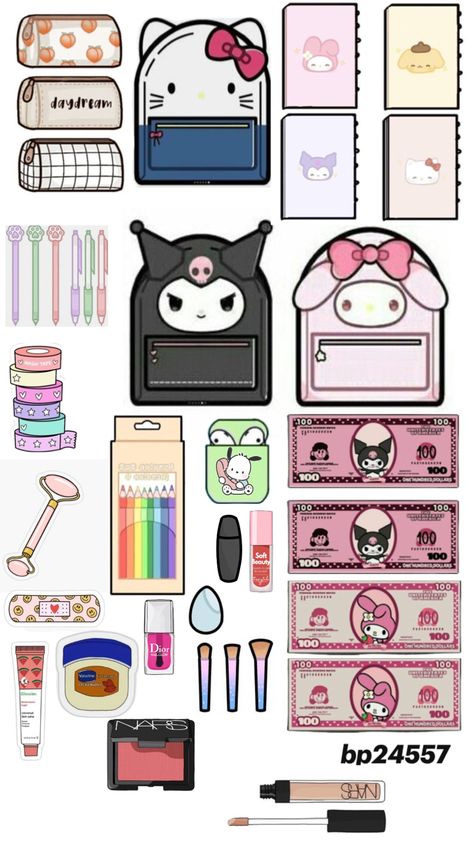 Hello Kitty Dress Up Paper Doll, Paper Dolls Book Free Printable Katemade, Hello Kitty Paper Doll Template, Paper Dolls Diy Sanrio, Paper Printable Crafts, Hello Kitty Things To Print, Cute Stuff To Print Out, Paper Blind Bags Ideas, Blind Bag Ideas Paper Diy Printable