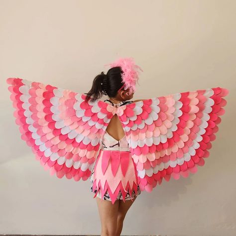 Flmingo Bird Wings Headband and Bird Tail and Bird Felt Feet - Etsy Flamingo Wings, Flamingo Halloween Costume, Bird Wings Costume, Flamingo Costume, Costume Wings, Handmade Tutu, Flamingo Theme, Horse Costumes, Party Favors For Kids Birthday