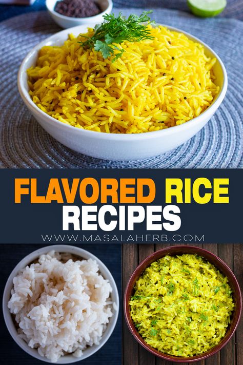 Rice Maker Rice Recipes, Ways To Flavor Rice, 4 Flavored Rice Recipes, Rice And Broth Recipes, Aromatic Rice Recipe, Seasoned Basmati Rice, Rice Mix Ins, Flavored Minute Rice Recipes, Mix Rice Recipes