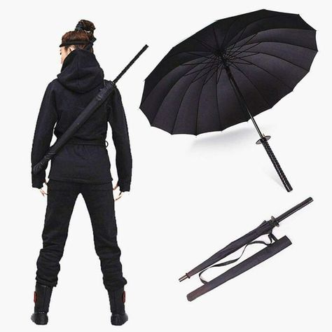 Katana Umbrella Samurai Ninja, Japanese Umbrella, Clear Umbrella, Windproof Umbrella, Automatic Umbrella, Japanese Samurai, Samurai Swords, Best Birthday Gifts, Popular Style