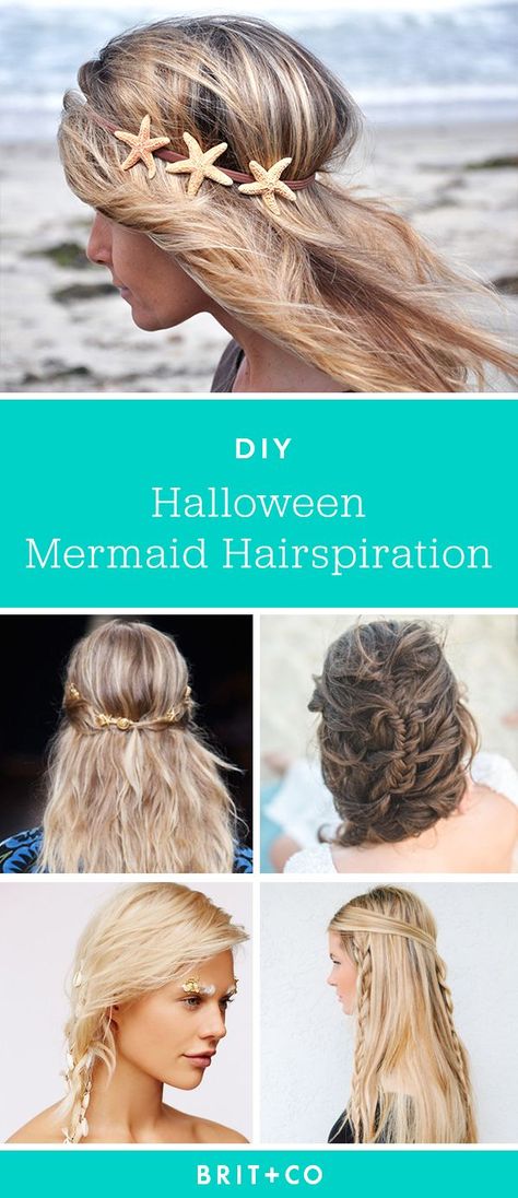 Complete your mermaid Halloween costume with these hairstyles. Halloween Mermaid Costume, Mermaid Halloween Costume, Nails Mermaid, Halloween Mermaid, Mermaid Halloween Costumes, Mermaid Parade, Mermaid Halloween, Mermaid Aesthetic, Mermaid Makeup