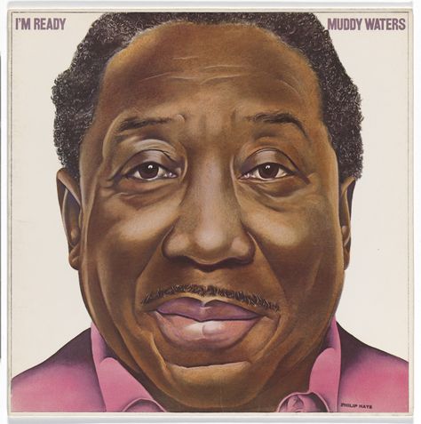 Paula Scher, Philip Hays. Album cover for Muddy Waters, I'm Ready. 1977 Willie Dixon, H.r. Giger, Friday Music, Paula Scher, Slide Guitar, Blues Artists, Celebrity Caricatures, Muddy Waters, Vinyl Music