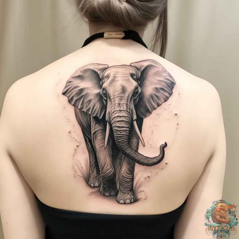 Unleashing the Power of the Elephant: The Symbolism and Beauty of Elephant Tattoos: 61 Designs - inktat2.com Elephant In The Room Tattoo, Pink Elephant Tattoo, Elephant Art Tattoo, 01 Tattoo, Realistic Elephant Tattoo, Colorful Elephant Tattoo, Mother And Baby Tattoo, Mandala Elephant Tattoo, Henna Elephant