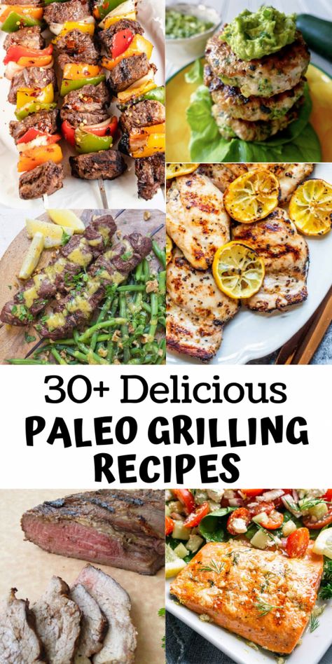 Easy Aip Recipes, Aip Dinners, Paleo Bbq, Primal Living, Grilled Salmon Recipes, Grilled Shrimp Recipes, Grilled Dinner, Summer Grilling Recipes, Healthy Grilling